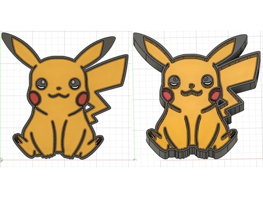 pock seg pikachu luminária by tinamausi86 pickachu pokémon 3d print model - Mito3D