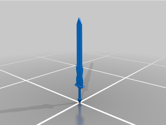 big sword by captainraviolii 3d print model - Mito3D