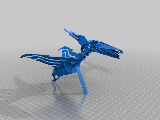 enigma terra dáctilo by s1m0nsays animal 3d print model - Mito3D