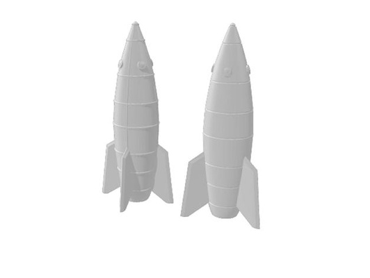 rocket project 10 by rrwerft retro 3d print model - Mito3D