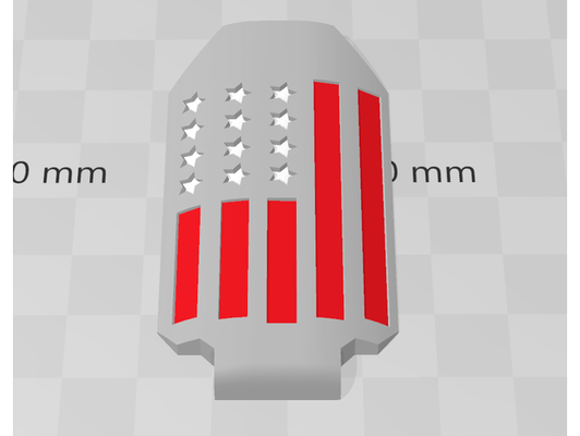 sombra firmeza escalas eua by coritee americano bandeira foregrip apertos vertical 3d print model - Mito3D