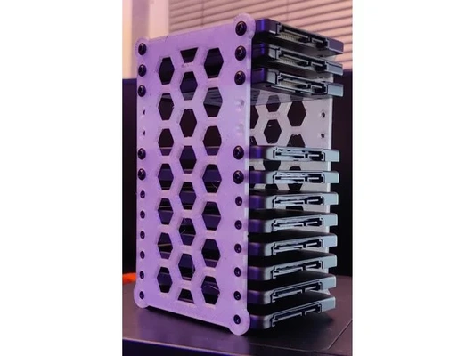 ssd-case 13 slots by glutorange bracket mount ssd 3d print model - Mito3D