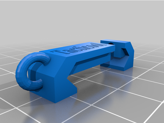 weapons charm mount by philmacri 1913 rail airsoft gun keychain picatinny weapon 3d print model - Mito3D
