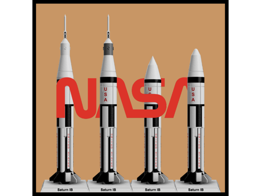1 200 satürn ib by asparrish nasa roket uzay 3d print model - Mito3D