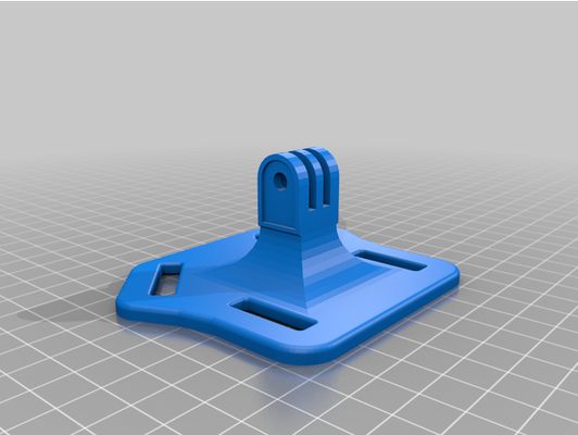 gopro brustberg by gadde207 brust truhe halterung montieren 3d print model - Mito3D