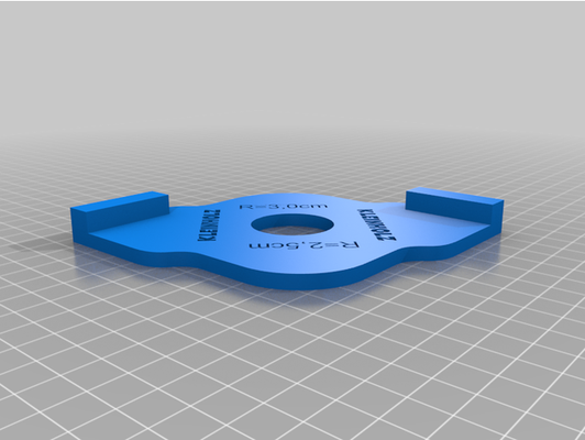 radios fr sschablone by m4cron bündenfrser esquina frse frsen frsschablone taller equipo taller ayudante werkzeug 3d print model - Mito3D