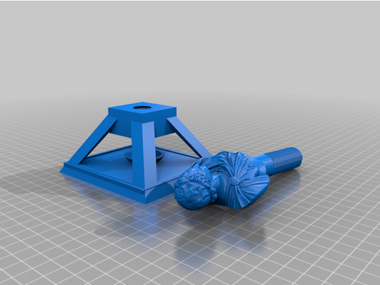 nutcracker screw type roman handle by mikey3d73 3d print model - Mito3D