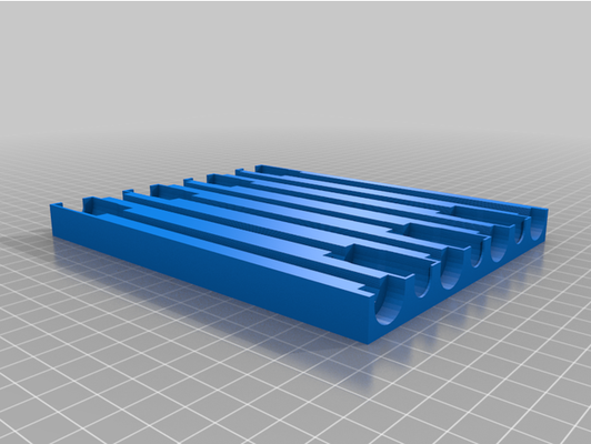 pittsburgh harbor freight 3 8 ball-end hex socket set tray organizer by enochalypse 38 ball ballend box drive harborfreight head hexagon long reach sockets tool holder toolbox tools 3d print model - Mito3D