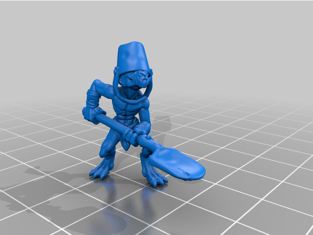 kobold pala cubeta by encuentro impreso dnd mazmorras dragones kobolds mini miniatura rpg mesa ttrpg 3D print model - Mito3D