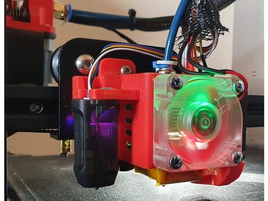 fan housing ender 3 pro integrated cr touch support by marius ciolacu duct mount lightweight noctua 40mm 3d print model - Mito3D