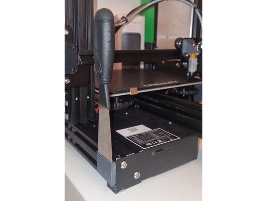 ender 3 pro scraper holder by axelollars creality v2 3d print model - Mito3D