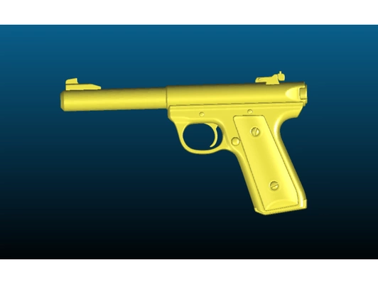 ruger mk iii high poly - import sketchfab by tse tso blaster dt12 gun pistol mark starwars star wars toy 3d print model - Mito3D