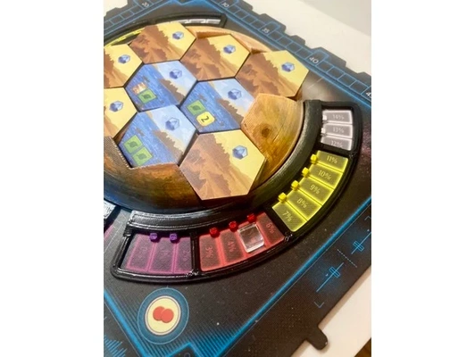 terraforming mars ares expedition - 3d board temperature oxygen tracks by jdpeters boardgame 3d print model - Mito3D