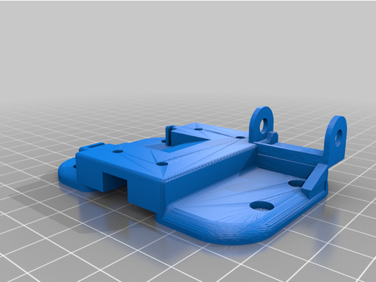 rear plate chain-link by thetrecker anycubic mega x chain link mk4 remix x-carriage upgrade 3d print model - Mito3D