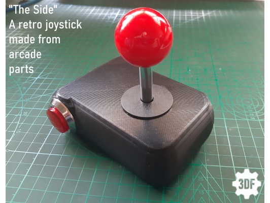 retro joystick arcade parts by 3dfreeman 3d print model - Mito3D
