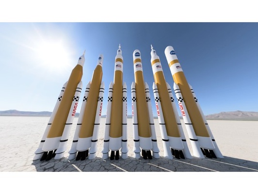 nasa sls space launch system rocket variants by joeywee1 esa 3d print model - Mito3D