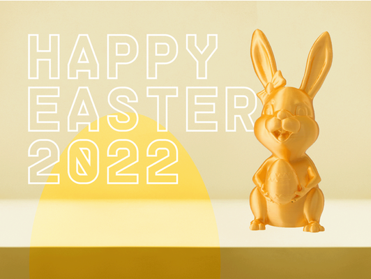 pâques lapin 2022 by extrudr 3d print model - Mito3D