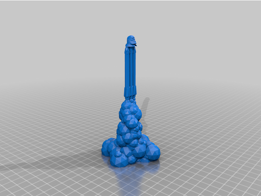 falcão pesado by hahathisnamemakesnosense poste merda spacex tf2 3d print model - Mito3D