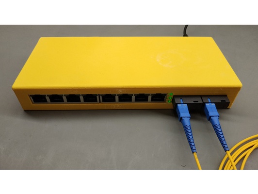 gigabit ethernet interruptor 2g8fe series fibra caso bainha by sp6vgx ótico meios comunicação conversor 3d print model - Mito3D