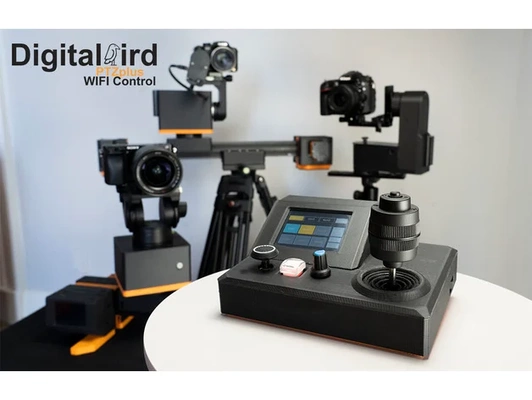 ptz cámara movimiento controlar by colinh3d deslizador cinematografía digital pájaro esp32 película pan inclinación cabeza controlador 3d print model - Mito3D