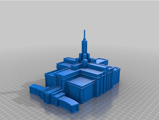 mnt timpanogos actualizado 2 by paja lds mormón templo 3d print model - Mito3D