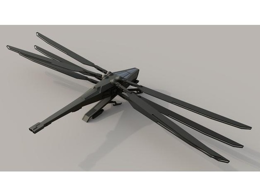 atreides ornitopter kumdan tepe 2021 by astronot film araç ölçek model araçlar thopter 3d print model - Mito3D