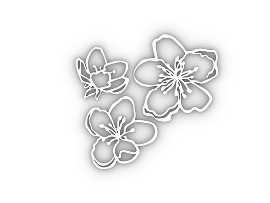 hibisco by mundo alvi 3 flores 3dprint flor floral enfeite natureza imprimível 3d print model - Mito3D