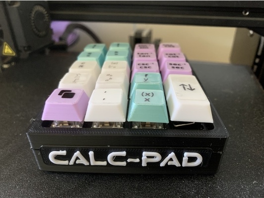calc pad hand wired tastiera matematica simboli in desmos rappresentazione grafica calcolatrice by taliyahhuang meccanico 3d print model - Mito3D