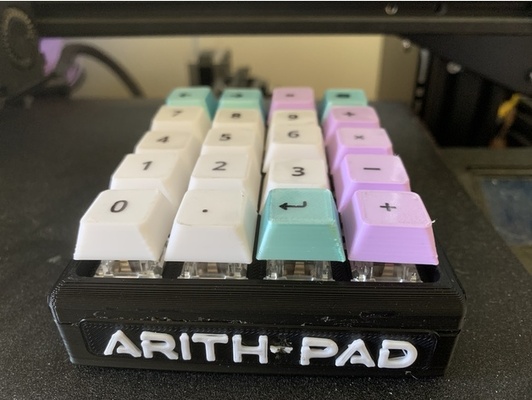 arith pad hand wired teclado atualizações tradicional by taliyahhuang 3d print model - Mito3D