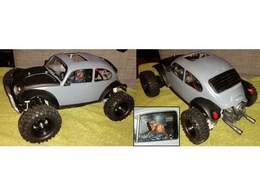 tt02b extra ride height+sand scorcher shell adapter+cosmetic engine by ziddan sand tamiya 3d print model - Mito3D