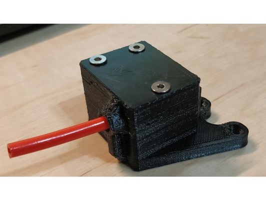 ender 3 cr-10 filament runout sensor mount - metal extruder by dvisionscorpio creality switch upgrade 3d print model - Mito3D