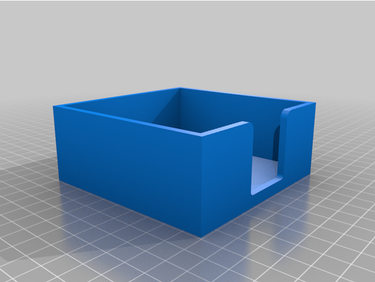 note pad holder by jcoon box notepad 3d print model - Mito3D