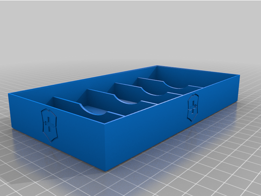 pocket knife tray victorinox blank version by frogkiing edc folding organiser organizer holder utility 3d print model - Mito3D
