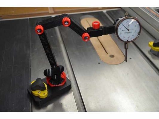 single interruttore magnetico magia 150 comporre indicatore braccio by veloce valutare titolare supporto montare magjig150 misurazione precisione lavorazione legno officina 3d print model - Mito3D