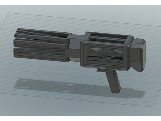mechanical gun by arto v cool cosplay accessory prop weapon fidget toy pistol props rifle shotgun sniper toys 3d print model - Mito3D