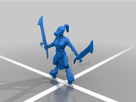 varkaanan blade dancers fixed by aschlauch c3v heroscape 3d print model - Mito3D