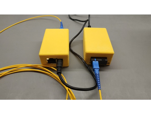 1 par gigabit fibra óptico meios comunicação conversor caso bainha by sp6vgx express ethernet ótico ótica solteiro modo interruptor wdm 3d print model - Mito3D