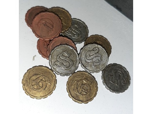 rpg coins gold silver copper by vincentoak coin dnd ttrpg 3d print model - Mito3D