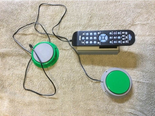 crafty pulsante interruttore by otandat adattivo dispositivo tecnologia at assistive tech professionale terapia spingere 3d print model - Mito3D