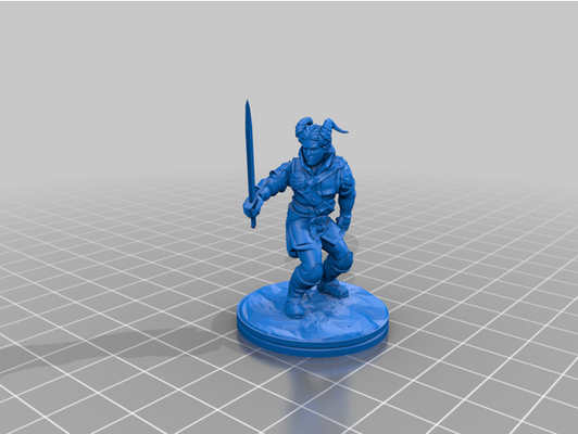 tiefling schurke by abonnieren 3d print model - Mito3D