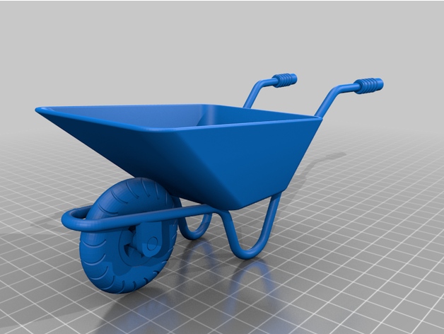 wheel barrow by sandydoeverything 3D print model - Mito3D