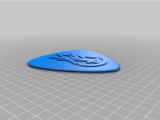 amigo devil -jumbo guitar pick by 1awesomeguy 3d print model - Mito3D