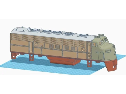 g scale f7 motorlu by andy g1955 emd lokomotif model trenler noel baba fe süper şef 3d print model - Mito3D