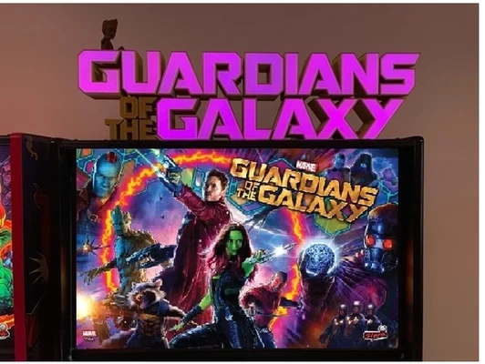 guardians of galaxy pinball led topper by harry tuttle flipper gotg guardiansofthegalaxy mod 3d print model - Mito3D