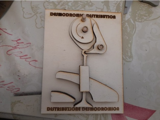 desmodrom verteilung sperrholz 4mm by chico3d ducati bildung 3d print model - Mito3D