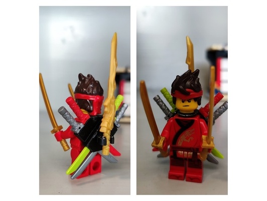 lego ninjago gancho vaina cuchillas by dontéme espada agarrar percha soporte 3d print model - Mito3D