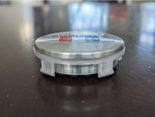 chevy camaro center cap adapter rial wheels by troysterr chevrolet wheel 3d print model - Mito3D