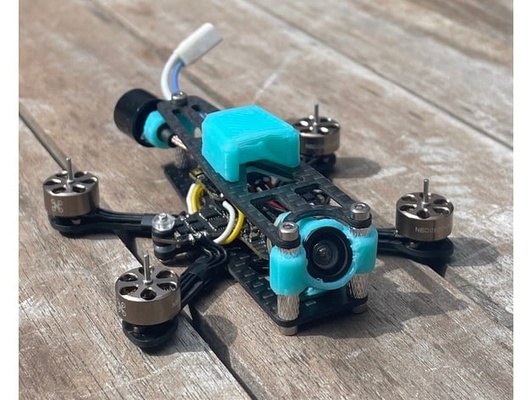 odonata open source nano by craftedkwads carbon fiber drone fpv racer micro quadcopter multirotor tiny whoop toothpick frame 3d print model - Mito3D