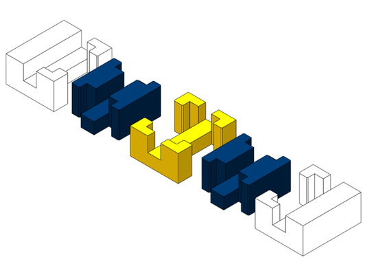 screwdriver organizer modular by jdaubs holder puzzle toolbox 3d print model - Mito3D