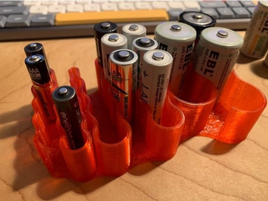 batterie halter unterstützung by yakeru aaa aa 3d print model - Mito3D